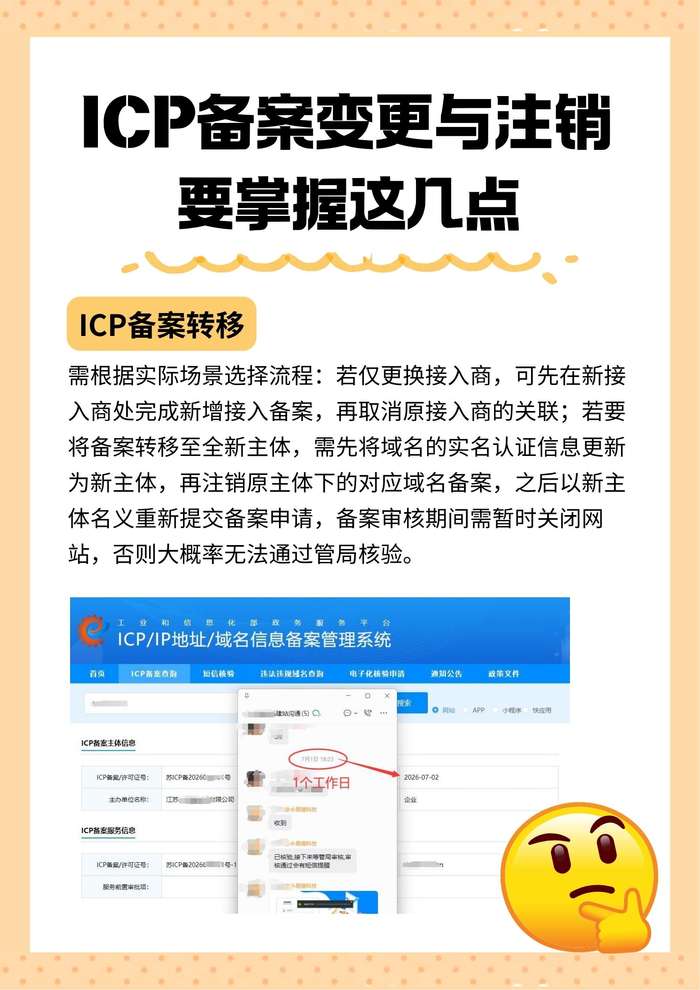 ICP备案转移